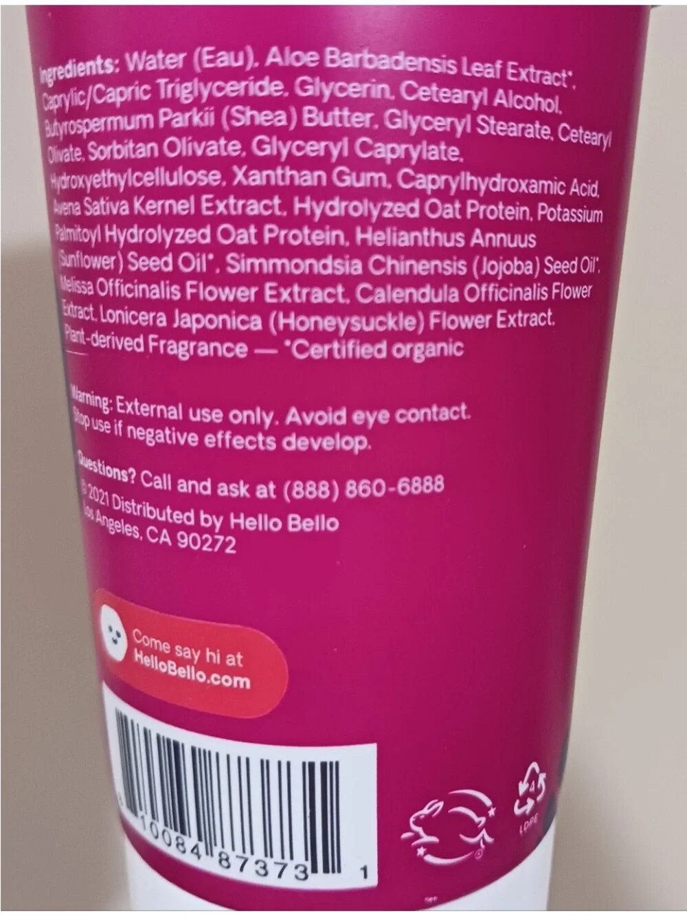 bello hello kids Nighttime Lotion - Sugar Plum Lullaby (Pink)